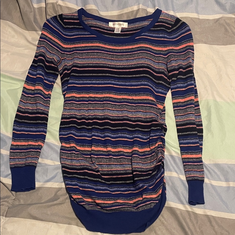 Motherhood Multicolor Striped Sweater